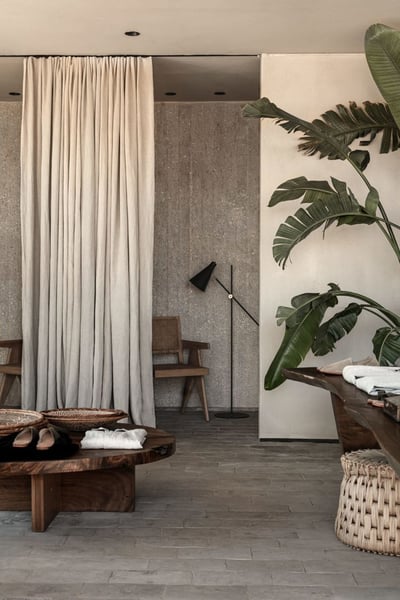 boho-woonkamer-gordijn enkele plooi