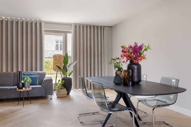 Gordijnen in modern landelijke stijl