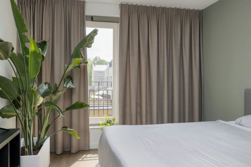 slaapkamer-gordijn verduisterende enkele plooi
